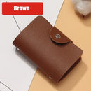 New Leather Function 24 Bits Card Case Business Card Holder Men Women Credit Passport Card Bag ID Passport Card Wallet 8 Colors