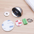 Stainless Steel  magnetic door stopper dual catch no punching  door bumper  wedge wall door stopper