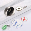 Stainless Steel  magnetic door stopper dual catch no punching  door bumper  wedge wall door stopper