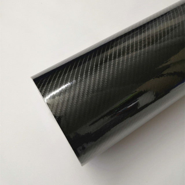 3D 4D 5D 6D Carbon Fiber Vinyl Foil Film Car Wrap Roll PVC Sticker Decal Black DIY Waterproof All Weather Adhesive Tape Back NEW