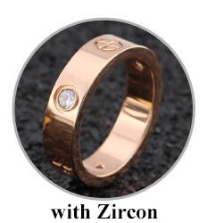 Fashion Rose Gold Stainless Steel Ring With Stone Crystal For Girl Women Men Couple In Wedding With Cross