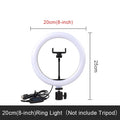 Selfie Ring Light Photography Led Rim Of Lamp With Mobile Holder Support Tripod Stand Ringlight For Live Video Streaming