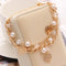 2020 New Woman Bracelets Mulitlayer Gold Color Chain Heart Bracelets & Bangles Charm Bracelets For Women Crystal Bracelets