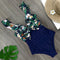 2020 Sexy New Ruffle One Piece Swimsuit Off The Shoulder Swimwear Women Swimsuit Deep-V Bathing Suits Beach Wear Swim Suit