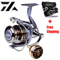 New High Quality Max Drag 21KG Spool Fishing Reel Gear 5.2:1 Ratio High Speed Spinning Reel Casting Reel Carp For Saltwater