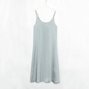 Wixra Sexy Strap Backless Satin Dress Loose Dresses Spring Summer New Sleeveless Basic Solid Womens Clothing