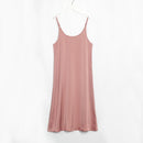 Wixra Sexy Strap Backless Satin Dress Loose Dresses Spring Summer New Sleeveless Basic Solid Womens Clothing