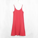 Wixra Sexy Strap Backless Satin Dress Loose Dresses Spring Summer New Sleeveless Basic Solid Womens Clothing