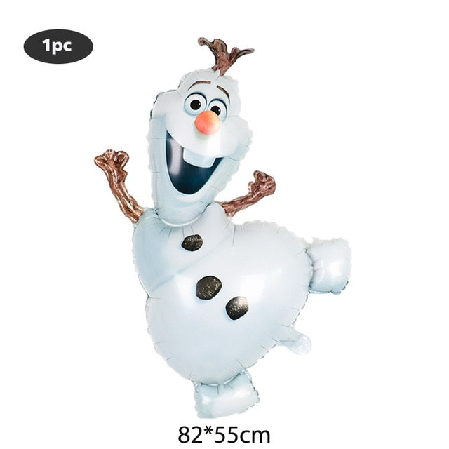 elsa Disney Frozen princess helium balloons 32inch number Baby shower girl foil globos birthday party decorations kids toys