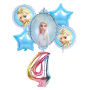 elsa Disney Frozen princess helium balloons 32inch number Baby shower girl foil globos birthday party decorations kids toys
