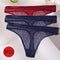 3PCS/Set Sexy Panties Women G-String Thong Lace Underwear Pantys Low-Waist Female Underpants Mesh Perspective Briefs Lingerie