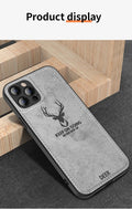 Fashion Built-in Magnet Shockproof Silicone Soft TPU Cloth Deer Phone Case For Apple iPhone 12 MINI 11 Pro MAX Back Cover Fundas