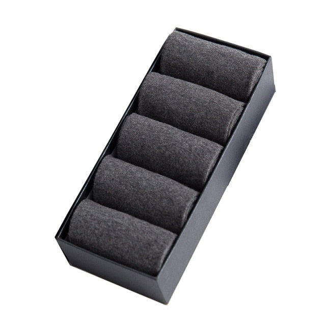 5/10 Pairs/Lot  Men's Cotton Socks Plus Size Black Business Men Socks Breathable Spring Summer Autumn for Male Eur Size(39-48)