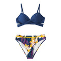 CUPSHE Push Up Floral Wrap Bikini Sets Women Sexy Thong Two Pieces Swimsuits 2021 New Girl Beach Bathing Suits Swimwear
