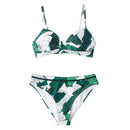 CUPSHE Push Up Floral Wrap Bikini Sets Women Sexy Thong Two Pieces Swimsuits 2021 New Girl Beach Bathing Suits Swimwear