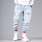 2021 New Streetwear Hip Hop Cargo Pants Men's jeans Cargo Pants Elastic Harun pants Joggers Pants In Autumn and Spring Men Cloth