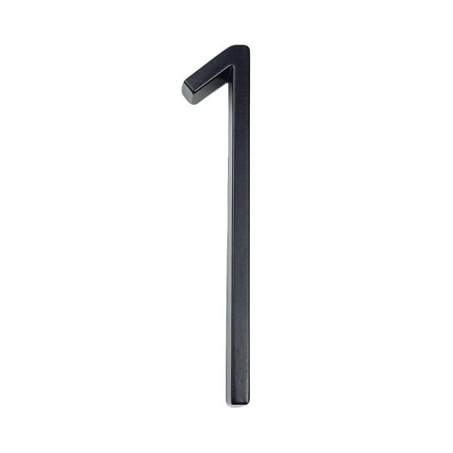 125mm Floating House Number Letters Big Modern Door Alphabet Home Outdoor 5 in.Black Numbers Address Plaque Dash Slash Sign