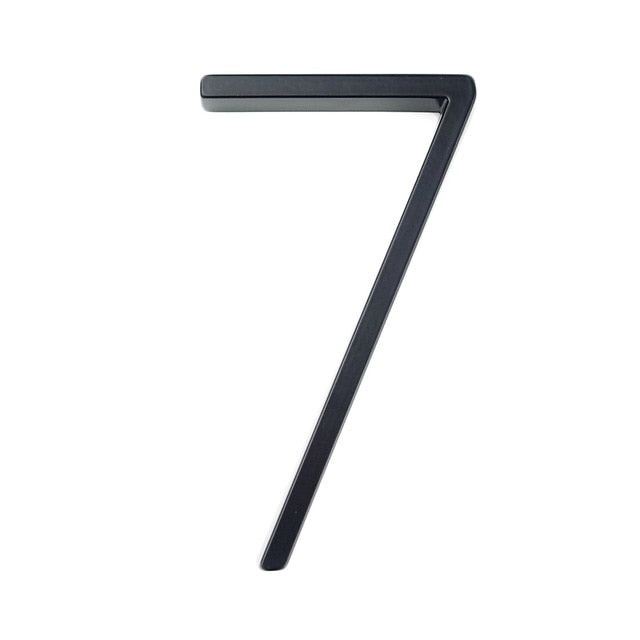 125mm Floating House Number Letters Big Modern Door Alphabet Home Outdoor 5 in.Black Numbers Address Plaque Dash Slash Sign