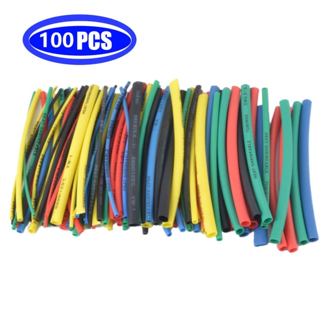 127 Pcs/set Heat Shrink Sleeving Tube Assortment Kit Electrical Insulation Cable Electrical Wire Wrap Cable Waterproof