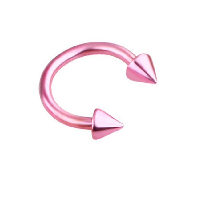 1pc metal Horseshoe Fake Nose Ring C Clip BCR Septum Lip stainless steel Piercing Falso Nose Rings Hoop For Women Men