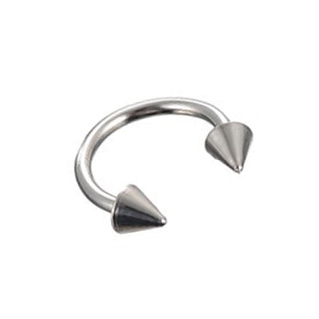 1pc metal Horseshoe Fake Nose Ring C Clip BCR Septum Lip stainless steel Piercing Falso Nose Rings Hoop For Women Men