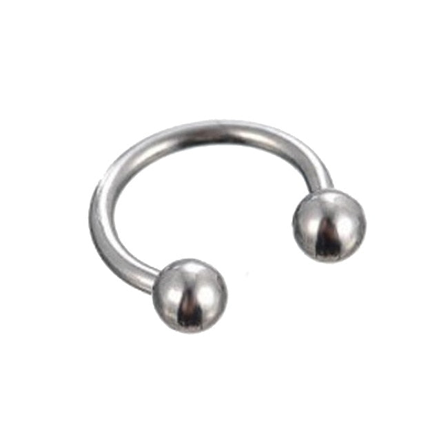 1pc metal Horseshoe Fake Nose Ring C Clip BCR Septum Lip stainless steel Piercing Falso Nose Rings Hoop For Women Men