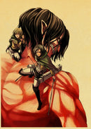 Japanese Classic Anime Attack on Titan Season 4 Poster Kraft Paper Prints and Posters Home Room Decor Art Wall Stickers