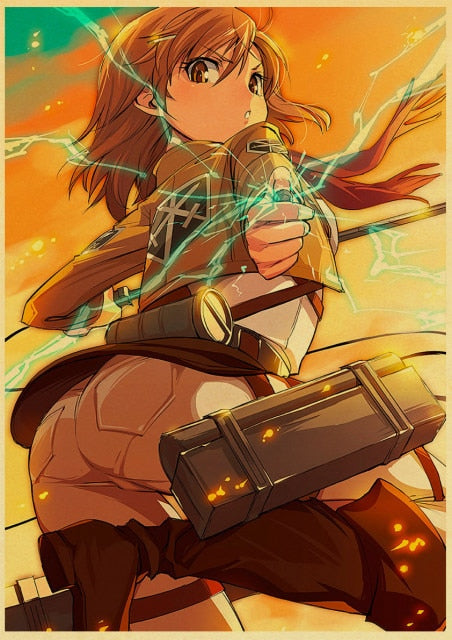 Japanese Classic Anime Attack on Titan Season 4 Poster Kraft Paper Prints and Posters Home Room Decor Art Wall Stickers