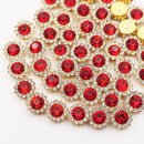 Claw Rhinestones Mix Color Sun Flower Flatback Sewing Rhinestones Shiny Crystals Stones Gold Base Sew On Rhinestones For Clothes