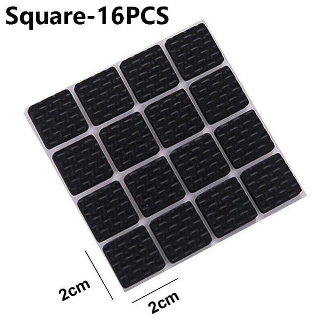 1-24PCS Thickening Self Adhesive Furniture Leg Feet Rug Felt Pads Anti Slip Mat Bumper Damper For Chair Table Protector Hardware