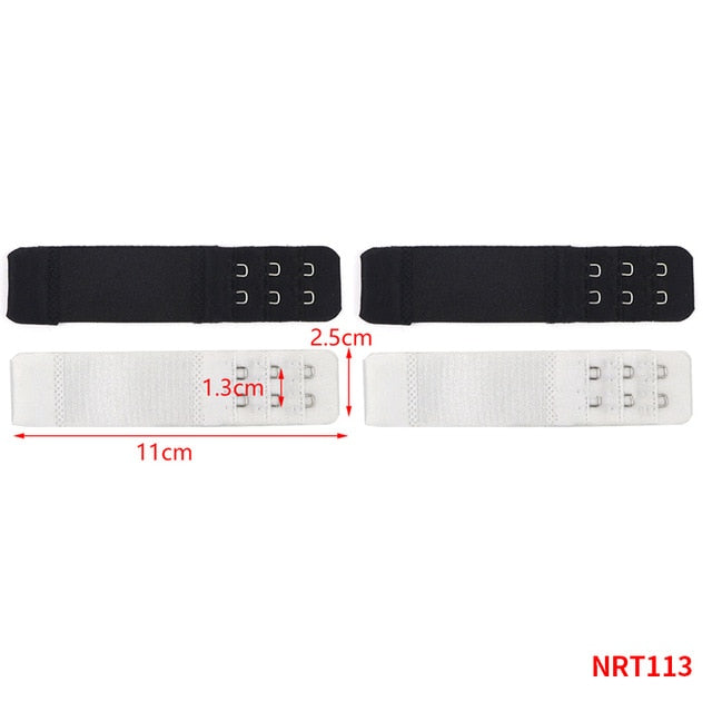 3/4/6/8pcs Bra Extension Strap Extenders for Women Adjustable Belt Buckle Nylon Elastic Bra Extension Strap Hook Clip Expander