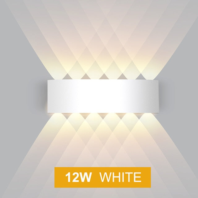 IP65 LED Wall Lamp Outdoor Waterproof Garden Lighting  Aluminum AC86-265 Indoor Bedroom Living Room Stairs Wall Light