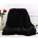 Fluffy Long Plush Throw Blanket Super Soft Double-sided Bedspread Blanket Shaggy Shawl Blanket for Adults Children