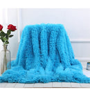 Fluffy Long Plush Throw Blanket Super Soft Double-sided Bedspread Blanket Shaggy Shawl Blanket for Adults Children