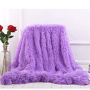 Fluffy Long Plush Throw Blanket Super Soft Double-sided Bedspread Blanket Shaggy Shawl Blanket for Adults Children