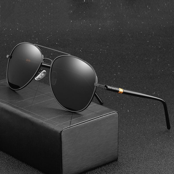 Classic Sunglasses Polarized Men Driving Glasses Black Pilot Sun Glasses Brand Designer Male Retro Sunglasses For Men/Women