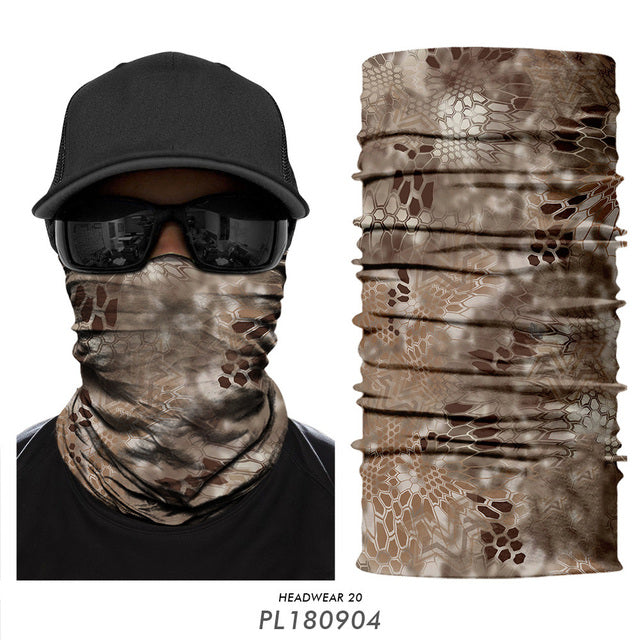 Military Mask Bandana Hunting Facemask kryptek Typhon Headband Army Camo Neck Gaiter Buff Scarf Tube Seamless Outdoors Camping