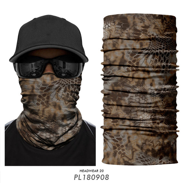 Military Mask Bandana Hunting Facemask kryptek Typhon Headband Army Camo Neck Gaiter Buff Scarf Tube Seamless Outdoors Camping