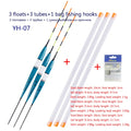 3pcs/lot Electric Fishing Floats Night Light Luminous Float Balsa Boya Fresh Water Flotador Carp Fishing Tackles Without Battery