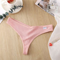 Sexy Women's Panties G-String Thong Underwear Cotton Panties Female Underpants Solid Color T-Back Pantys Intimates Lingerie