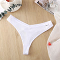 Sexy Women's Panties G-String Thong Underwear Cotton Panties Female Underpants Solid Color T-Back Pantys Intimates Lingerie