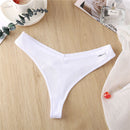 Sexy Women's Panties G-String Thong Underwear Cotton Panties Female Underpants Solid Color T-Back Pantys Intimates Lingerie