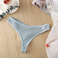 Sexy Women's Panties G-String Thong Underwear Cotton Panties Female Underpants Solid Color T-Back Pantys Intimates Lingerie