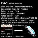 Mini Fast Wire Cable Connectors Universal Compact Conductor Spring Splicing Wiring Connector Push-in Terminal Block 422 SPL-2/3