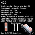 Mini Fast Wire Cable Connectors Universal Compact Conductor Spring Splicing Wiring Connector Push-in Terminal Block 422 SPL-2/3