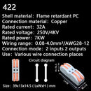 Mini Fast Wire Cable Connectors Universal Compact Conductor Spring Splicing Wiring Connector Push-in Terminal Block 422 SPL-2/3