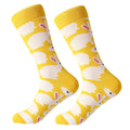 LETSBUY women socks combed cotton harajuku funny creative cartoon animal crew socks lady girls fruit dog bird chili men socks