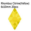 New sale Strass Korean Fashion 3D Nail Art Rhinestone Rhombus 6X10mm Flatback Pixie Crystal Stones For DIY Nail art Decoration