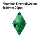 New sale Strass Korean Fashion 3D Nail Art Rhinestone Rhombus 6X10mm Flatback Pixie Crystal Stones For DIY Nail art Decoration