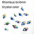 New sale Strass Korean Fashion 3D Nail Art Rhinestone Rhombus 6X10mm Flatback Pixie Crystal Stones For DIY Nail art Decoration